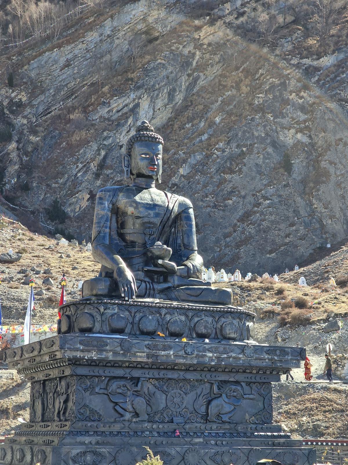 Buddha Statue in Mountains